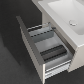 Тумба під раковину Villeroy & Boch Venticello 60,3х50,2 см ДСП м'який сірий/ручка хром A93301VK