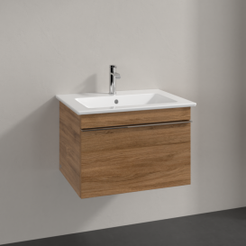 Тумба под раковину Villeroy & Boch Venticello 60,3х50,2 см ДСП дуб канзас/ручка хром A93301RH