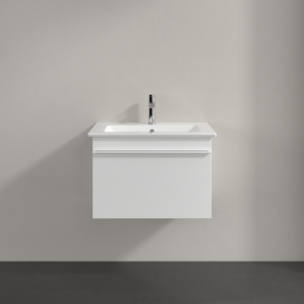 Тумба под раковину Villeroy & Boch Venticello 60,3х50,2 см ДСП/МДФ белый матовый/ручка алюминий белый A93302MS