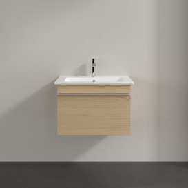Тумба под раковину Villeroy & Boch Venticello 60,3х50,2 см ДСП северный дуб/ручка алюминий белый A93302VJ