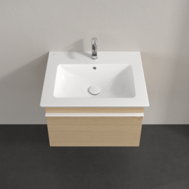 Тумба под раковину Villeroy & Boch Venticello 60,3х50,2 см ДСП северный дуб/ручка алюминий белый A93302VJ