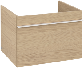 Тумба под раковину Villeroy & Boch Venticello 60,3х50,2 см ДСП северный дуб/ручка алюминий белый A93302VJ