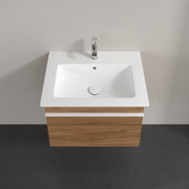 Тумба под раковину Villeroy & Boch Venticello 60,3х50,2 см ДСП дуб канзас/ручка алюминий белый A93302RH