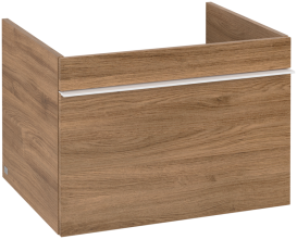 Тумба под раковину Villeroy & Boch Venticello 60,3х50,2 см ДСП дуб канзас/ручка алюминий белый A93302RH