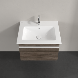 Тумба под раковину Villeroy & Boch Venticello 60,3х50,2 см ДСП каменный дуб/ручка алюминий белый A93302RK