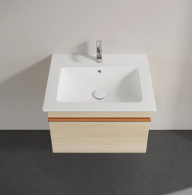 Тумба под раковину Villeroy & Boch Venticello 60,3х50,2 см ДСП вяз печатный/ручка медь A93305PN