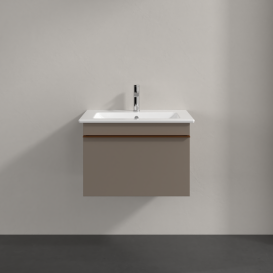 Тумба под раковину Villeroy & Boch Venticello 60,3х50,2 см ДСП трюфель серый/ручка медь A93305VG