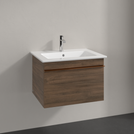 Тумба під раковину Villeroy & Boch Venticello 60,3х50,2 см ДСП дуб аризона/ручка мідь A93305VH