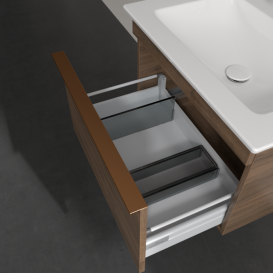 Тумба під раковину Villeroy & Boch Venticello 60,3х50,2 см ДСП дуб аризона/ручка мідь A93305VH
