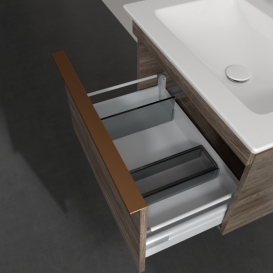 Тумба под раковину Villeroy & Boch Venticello 60,3х50,2 см ДСП каменный дуб/ручка медь A93305RK