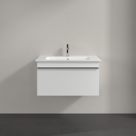 Тумба под раковину Villeroy & Boch Venticello 75,3х50,2 см МДФ глянцевый белый/ручка хром A93401DH