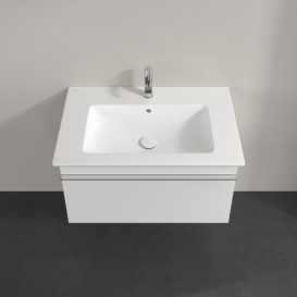 Тумба под раковину Villeroy & Boch Venticello 75,3х50,2 см МДФ глянцевый белый/ручка хром A93401DH