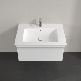 Тумба под раковину Villeroy & Boch Venticello 75,3х50,2 см ДСП/МДФ белый матовый/ручка хром A93401MS