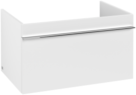Тумба под раковину Villeroy & Boch Venticello 75,3х50,2 см ДСП/МДФ белый матовый/ручка хром A93401MS