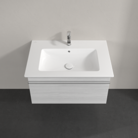 Тумба под раковину Villeroy & Boch Venticello 75,3х50,2 см ДСП/МДФ белое дерево/ручка хром A93401E8