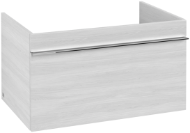 Тумба под раковину Villeroy & Boch Venticello 75,3х50,2 см ДСП/МДФ белое дерево/ручка хром A93401E8