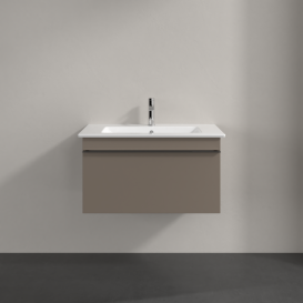 Тумба под раковину Villeroy & Boch Venticello 75,3х50,2 см ДСП трюфель серый/ручка хром A93401VG