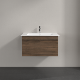 Тумба под раковину Villeroy & Boch Venticello 75,3х50,2 см ДСП дуб аризона/ручка хром A93401VH