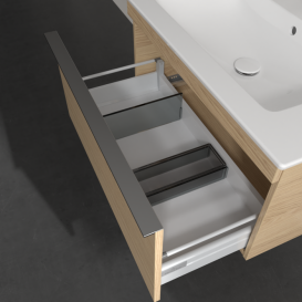 Тумба під раковину Villeroy & Boch Venticello 75,3х50,2 см ДСП північний дуб/ручка хром A93401VJ