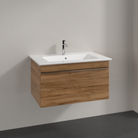 Тумба под раковину Villeroy & Boch Venticello 75,3х50,2 см ДСП дуб канзас/ручка хром A93401RH