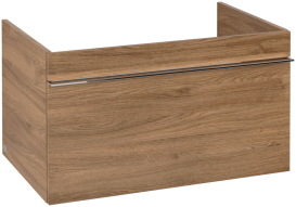 Тумба под раковину Villeroy & Boch Venticello 75,3х50,2 см ДСП дуб канзас/ручка хром A93401RH