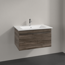 Тумба под раковину Villeroy & Boch Venticello 75,3х50,2 см ДСП каменный дуб/ручка хром A93401RK