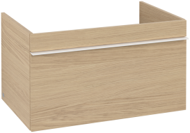 Тумба под раковину Villeroy & Boch Venticello 75,3х50,2 см ДСП северный дуб/ручка алюминий белый A93402VJ