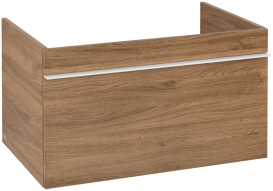 Тумба под раковину Villeroy & Boch Venticello 75,3х50,2 см ДСП дуб канзас/ручка алюминий белый A93402RH