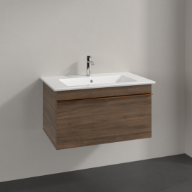 Тумба под раковину Villeroy & Boch Venticello 75,3х50,2 см ДСП дуб аризона/ручка медь A93405VH