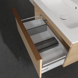 Тумба под раковину Villeroy & Boch Venticello 75,3х50,2 см ДСП северный дуб/ручка медь A93405VJ