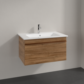 Тумба под раковину Villeroy & Boch Venticello 75,3х50,2 см ДСП дуб канзас/ручка медь A93405RH