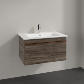 Тумба под раковину Villeroy & Boch Venticello 75,3х50,2 см ДСП каменный дуб/ручка медь A93405RK