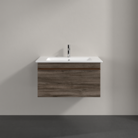 Тумба под раковину Villeroy & Boch Venticello 75,3х50,2 см ДСП каменный дуб/ручка медь A93405RK