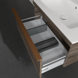 Тумба под раковину Villeroy & Boch Venticello 75,3х50,2 см ДСП каменный дуб/ручка медь A93405RK