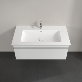 Тумба під раковину Villeroy & Boch Venticello 95,3х50,2 см МДФ глянсовий білий/ручка хром A93501DH