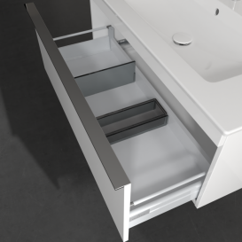 Тумба під раковину Villeroy & Boch Venticello 95,3х50,2 см МДФ глянсовий білий/ручка хром A93501DH