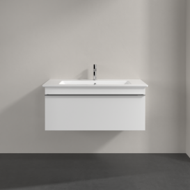 Тумба под раковину Villeroy & Boch Venticello 95,3х50,2 см ДСП/МДФ белый матовый/ручка хром A93501MS