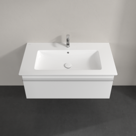 Тумба под раковину Villeroy & Boch Venticello 95,3х50,2 см ДСП/МДФ белый матовый/ручка хром A93501MS