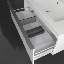 Тумба под раковину Villeroy & Boch Venticello 95,3х50,2 см ДСП/МДФ белый матовый/ручка хром A93501MS