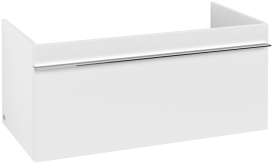 Тумба под раковину Villeroy & Boch Venticello 95,3х50,2 см ДСП/МДФ белый матовый/ручка хром A93501MS