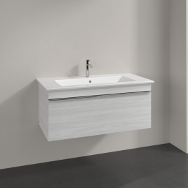 Тумба под раковину Villeroy & Boch Venticello 95,3х50,2 см ДСП/МДФ белое дерево/ручка хром A93501E8