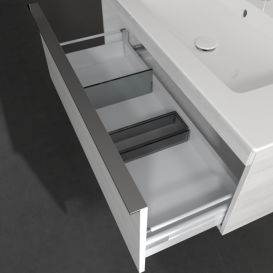 Тумба под раковину Villeroy & Boch Venticello 95,3х50,2 см ДСП/МДФ белое дерево/ручка хром A93501E8