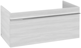 Тумба под раковину Villeroy & Boch Venticello 95,3х50,2 см ДСП/МДФ белое дерево/ручка хром A93501E8
