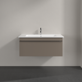 Тумба под раковину Villeroy & Boch Venticello 95,3х50,2 см ДСП трюфель серый/ручка хром A93501VG