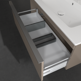 Тумба под раковину Villeroy & Boch Venticello 95,3х50,2 см ДСП трюфель серый/ручка хром A93501VG