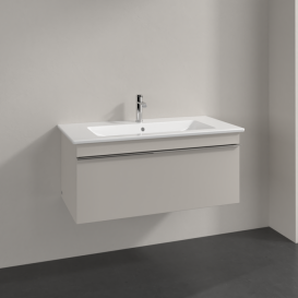 Тумба под раковину Villeroy & Boch Venticello 95,3х50,2 см ДСП мягкий серый/ручка хром A93501VK