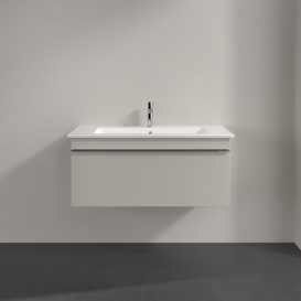 Тумба под раковину Villeroy & Boch Venticello 95,3х50,2 см ДСП мягкий серый/ручка хром A93501VK