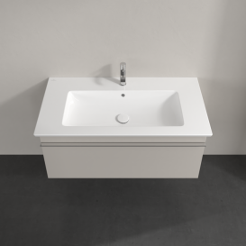 Тумба под раковину Villeroy & Boch Venticello 95,3х50,2 см ДСП мягкий серый/ручка хром A93501VK