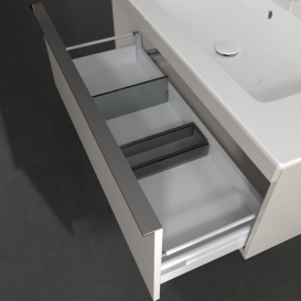 Тумба под раковину Villeroy & Boch Venticello 95,3х50,2 см ДСП мягкий серый/ручка хром A93501VK