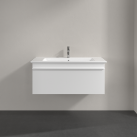 Тумба под раковину Villeroy & Boch Venticello 95,3х50,2 см ДСП/МДФ белый матовый/ручка алюминий белый A93502MS
